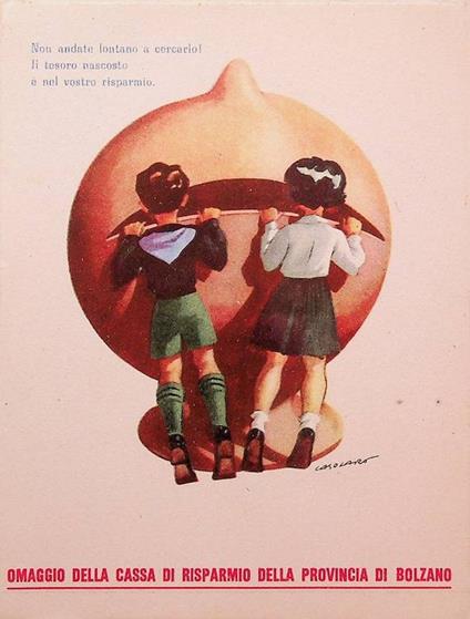 Lotto di tre pubblicità della Cassa di risparmio della provincia di Bolzano - copertina
