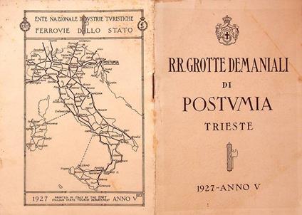 R.R. Grotte Demaniali di Postumia, Trieste, - copertina