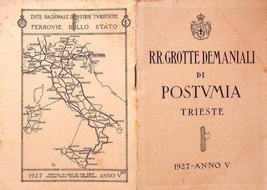 R.R. Grotte Demaniali di Postumia, Trieste, - copertina