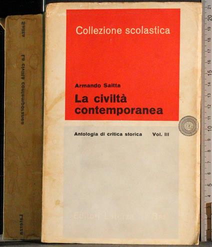 civiltà contemporanea. Vol 3 - Armando Saitta - copertina