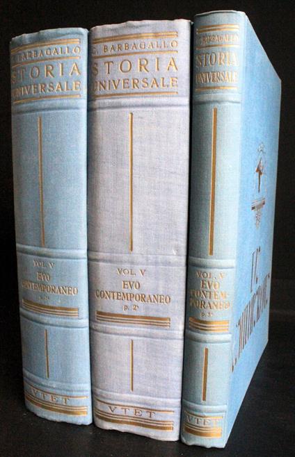 Storia Universale Vol 5. Evo contemporaneo pt 1-2-3 - Barbagallo - copertina