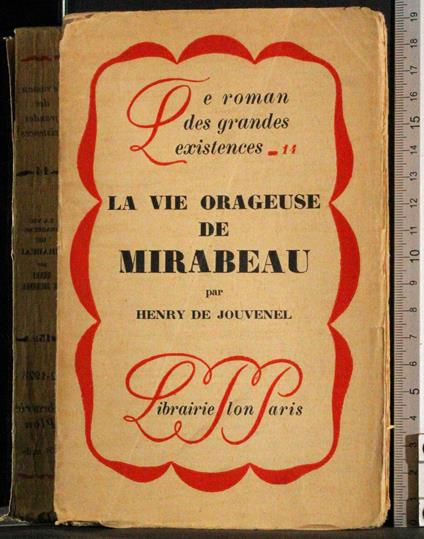 vie orageuse de Mirabeau - copertina