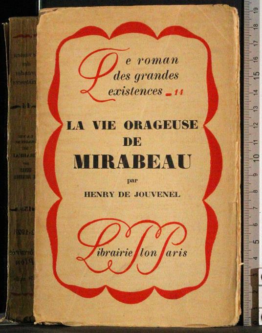 vie orageuse de Mirabeau - copertina