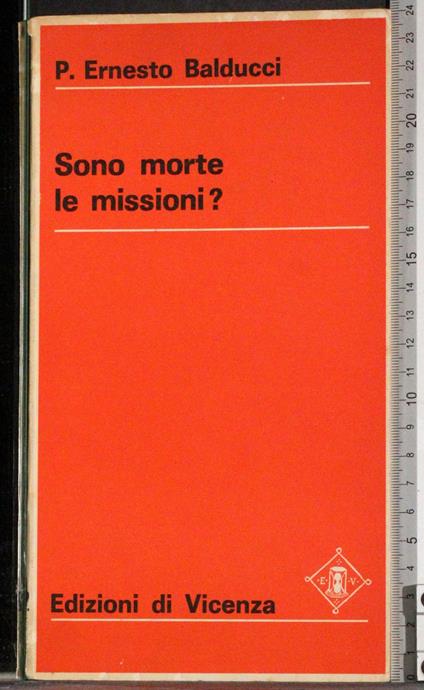 Sono morte le missioni? - Ernesto Balducci - copertina