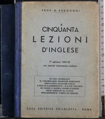 Cinquanta lezioni d'inglese - Borgogni - copertina