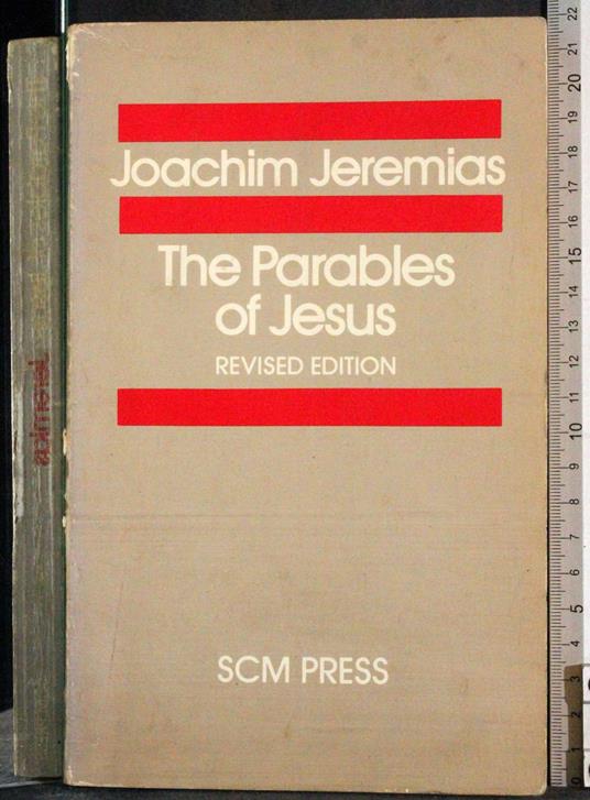 The Parables of Jesus - Joachim Jeremias - copertina