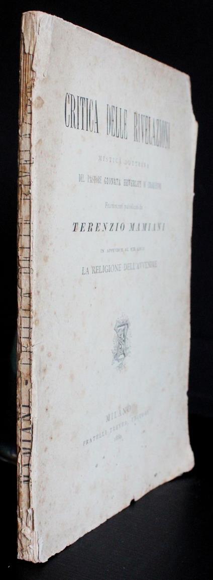 Critica Delle Rivelazioni - Terenzio Mamiani - copertina