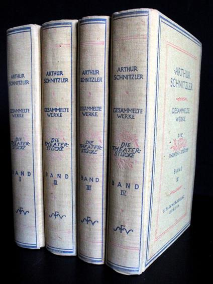 Cesammelte werke. Die Theater Stucke. 4 Volumi - Arthur Schnitzler - copertina