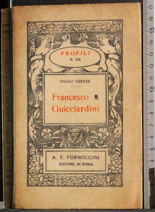 Profili. Francesco Guicciardini - Paolo Treves - copertina