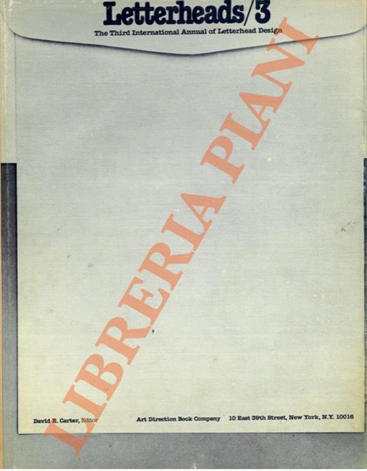 Letterheads/3. The Third International Annual of Letterhead Design - David Carter - copertina