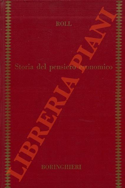 Storia del pensiero economico - Eric Roll - copertina