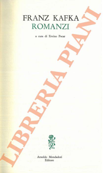 Romanzi - Franz Kafka - copertina