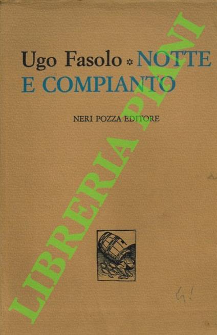 Notte e compianto - Ugo Fasolo - copertina