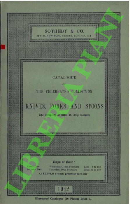 Catalogue of the Celebrated Collection of Knives, Forks and Spoons