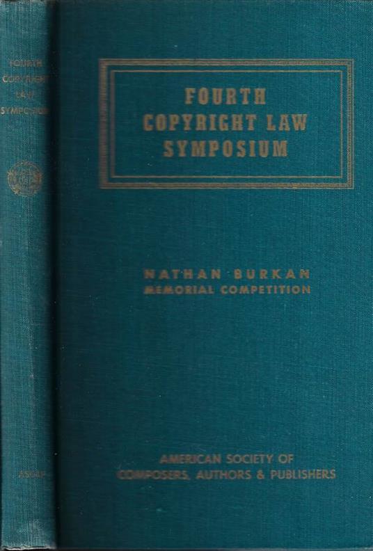 Fourth copyright law symposium - copertina