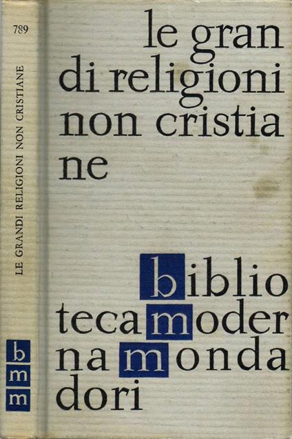 Le grandi religioni non cristiane - copertina