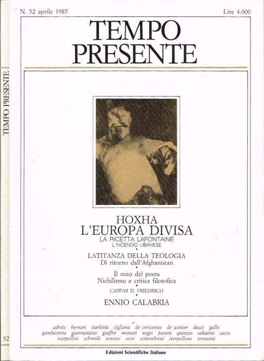 Tempo presente - copertina