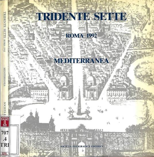 Tridente sette. Roma 1992 - copertina