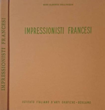 Impressionisti francesi - G. Alberto Dell'Acqua - copertina