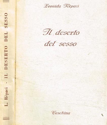 Il deserto del sesso - Leonida Rèpaci - copertina