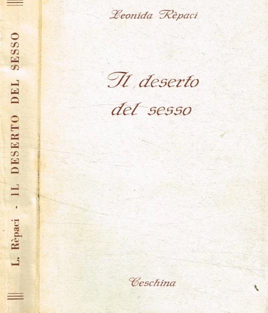 Il deserto del sesso - Leonida Rèpaci - copertina