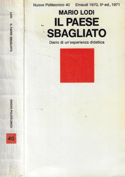 Il paese sbagliato - Mario Lodi - copertina