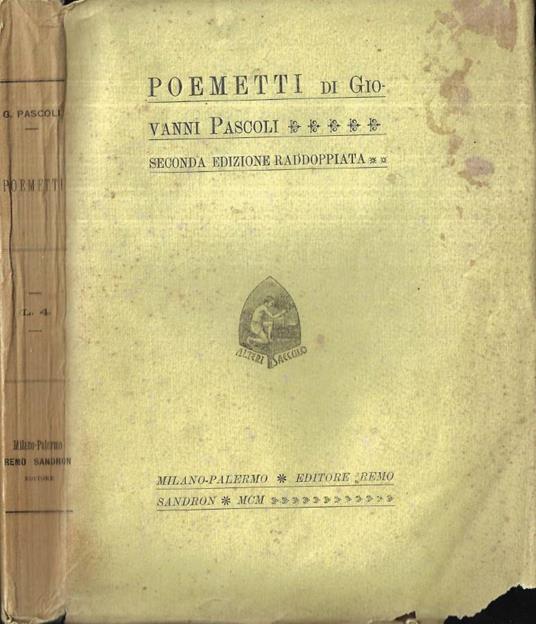 Poemetti - Giovanni Pascoli - copertina