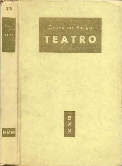 Teatro - Giovanni Verga - copertina