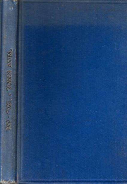 Autobiografia e scienza nuova - Giambattista Vico - copertina