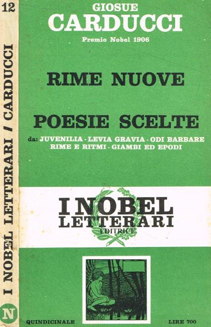 Rime nuove. Poesie scelte - Giosuè Carducci - copertina