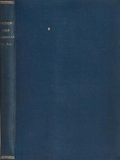 Autori che ragionano di sé - Luigi Carrer - copertina