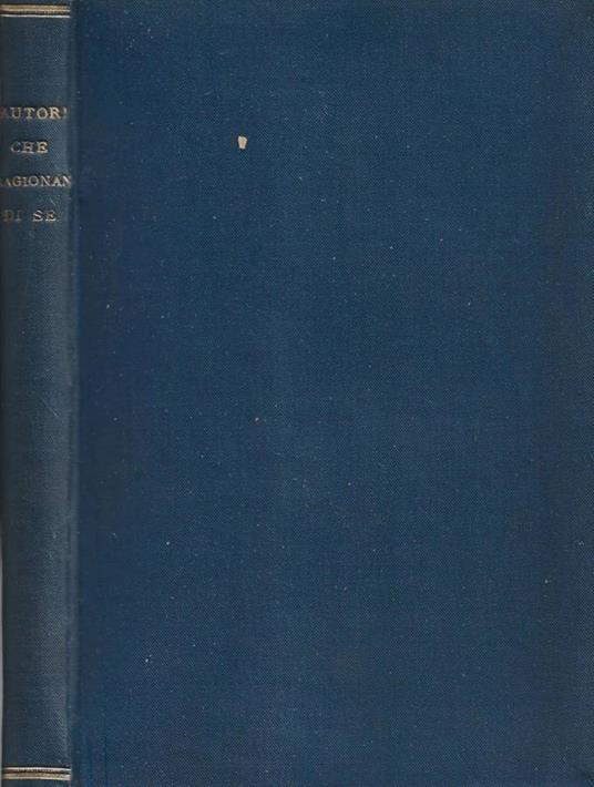 Autori che ragionano di sé - Luigi Carrer - copertina