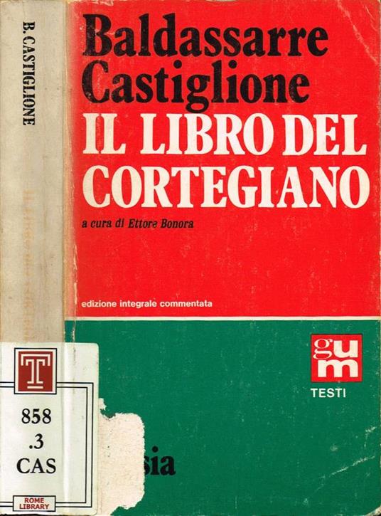 Il libro del Cortegiano - Baldassarre Castiglione - copertina