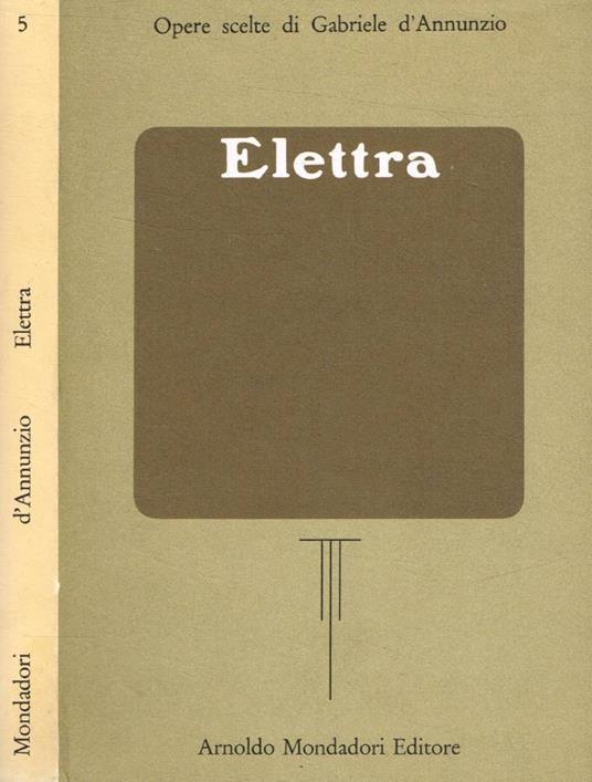 Elettra - Gabriele D'Annunzio - copertina