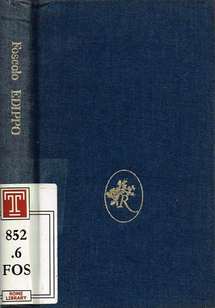 Edippo - Ugo Foscolo - copertina