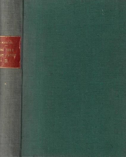 Ricambio e alimentazione - Stefano Mancini - copertina