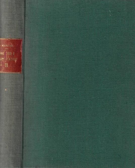 Ricambio e alimentazione - Stefano Mancini - copertina