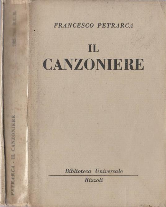 Il Canzoniere - Francesco Petrarca - copertina