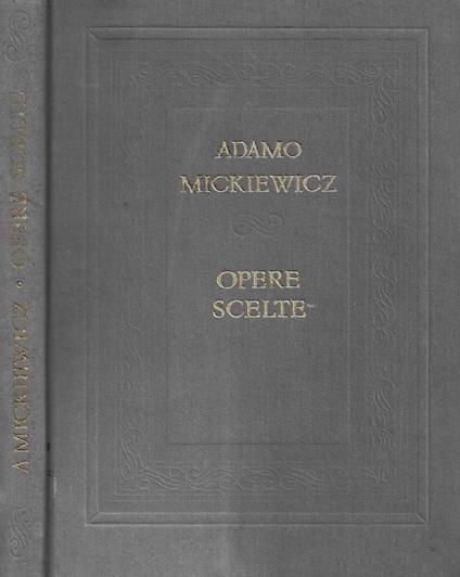 Opere scelte - Adam Mickiewicz - copertina