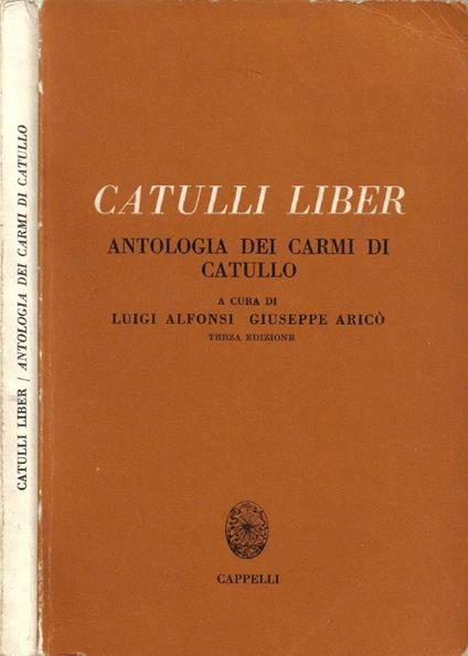 Catulli Liber - Luigi Alfonsi - copertina