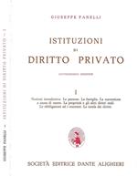 Istituzioni di diritto privato. Volume I