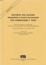 Macchine per leggere. Tradizioni e nuove tecnologie per comprendere i testi