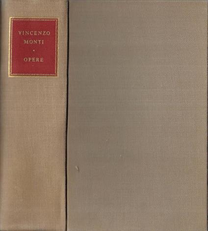 Opere - Vincenzo Monti - copertina