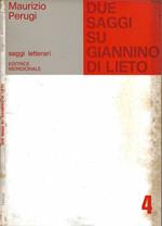 Due saggi su Giannino Di Lieto