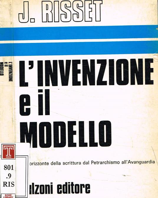 L' invenzione e il modello - Jacqueline Risset - copertina