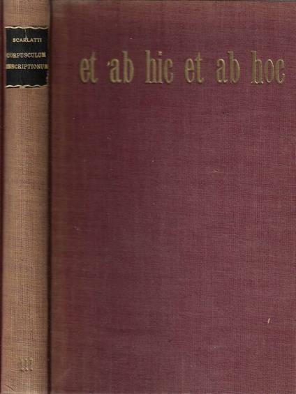 Et ab hic et ab hoc III - Americo Scarlatti - copertina