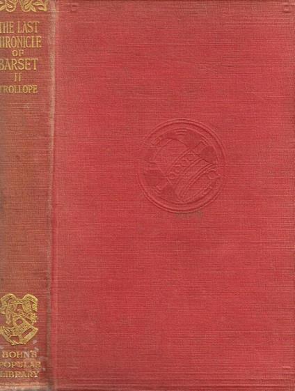 The last chronicle of barset vol.II - Anthony Trollope - copertina