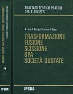 Trasformazione fusione scissione opa società quotate