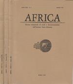 Africa anno XXXI, n 1,3,4 marzo, sett, dic 1976