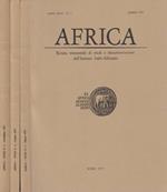 Africa anno XXXII, n 1,2,3 marzo, giu, sett 1977